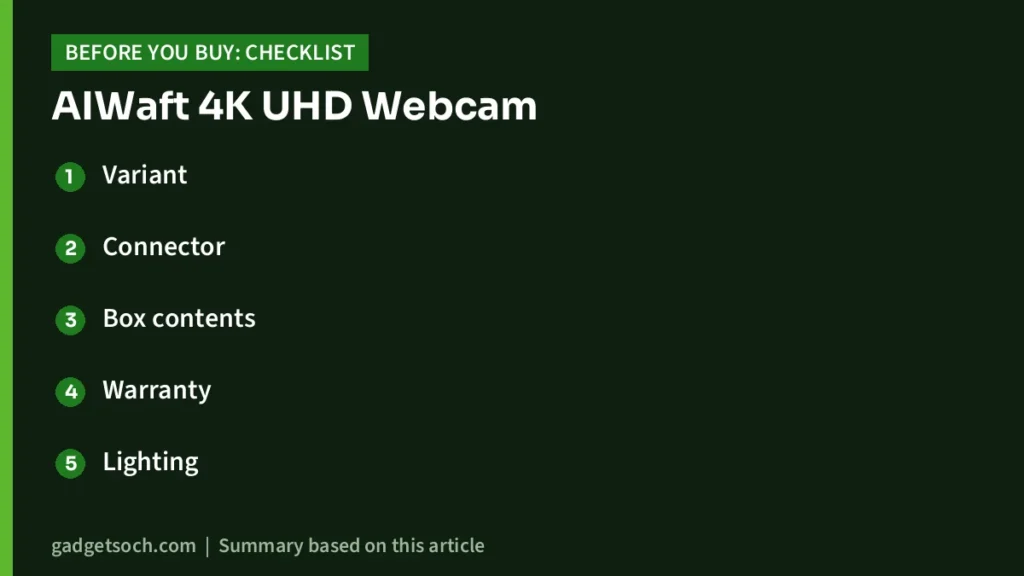 AIWaft 4K buying checklist