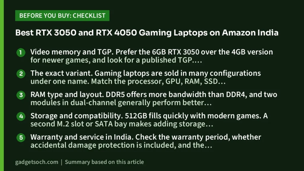 Gaming Laptops: buying checklist