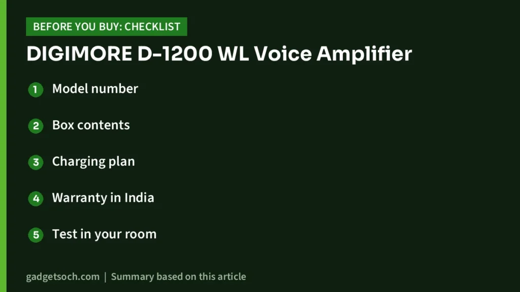 D-1200 WL buying checklist