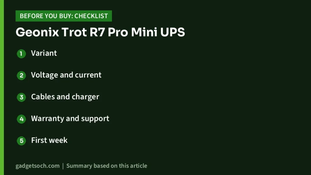 Trot R7 Pro buying checklist