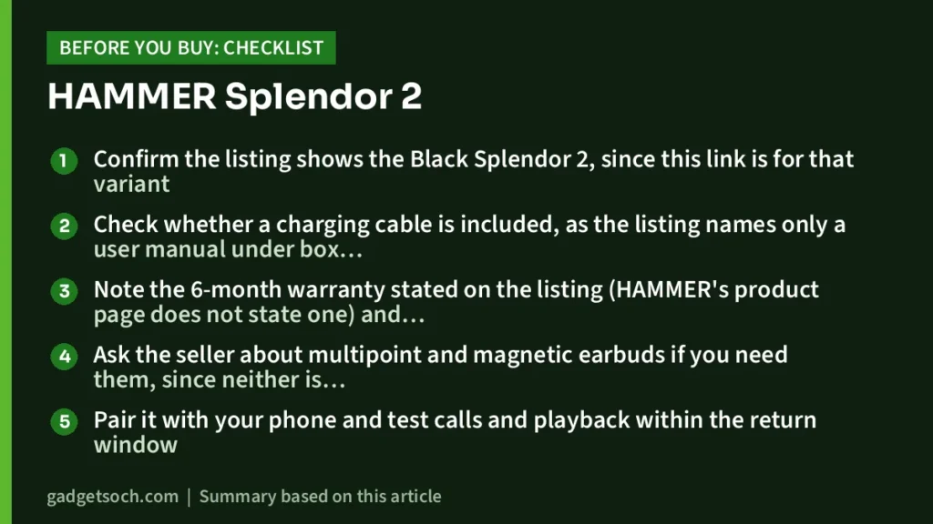 Splendor 2 buying checklist