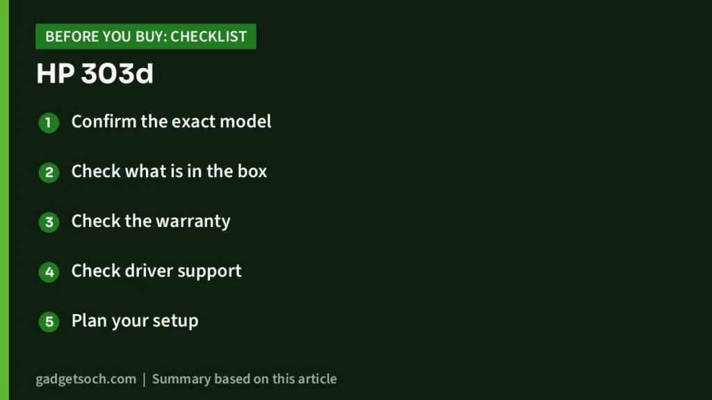 303d buying checklist