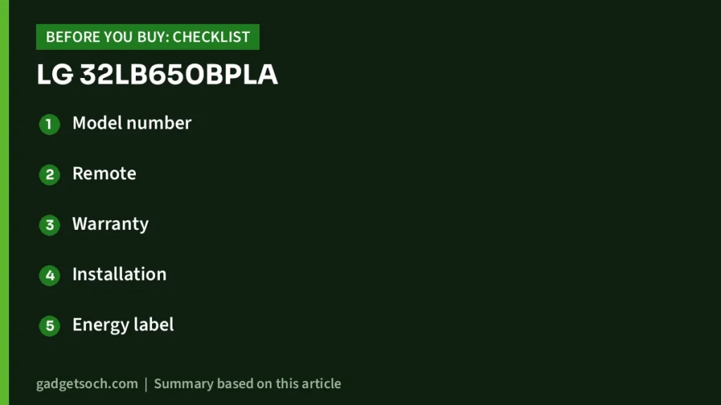 LB650 buying checklist