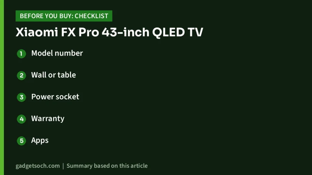 Xiaomi FX Pro buying checklist