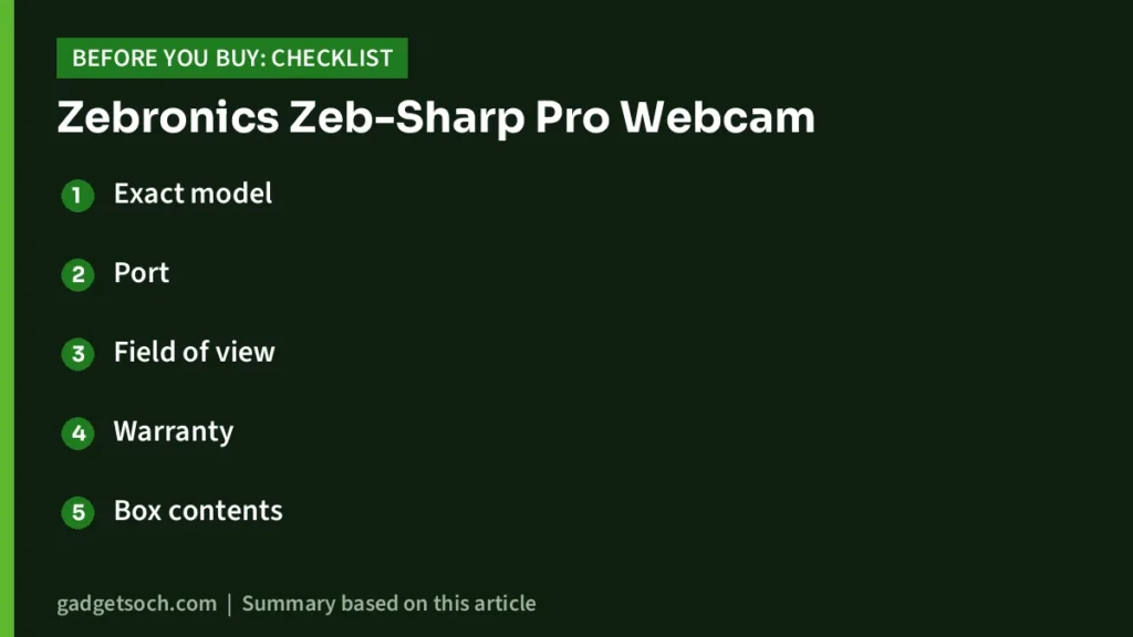 Sharp Pro buying checklist