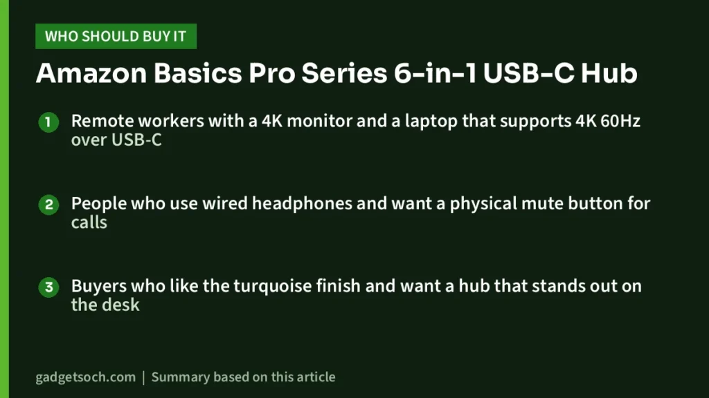 Who should buy the Amazon Basics