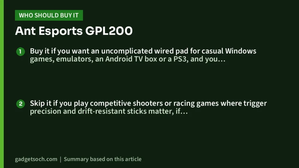 Who should buy the Ant Esports GPL200