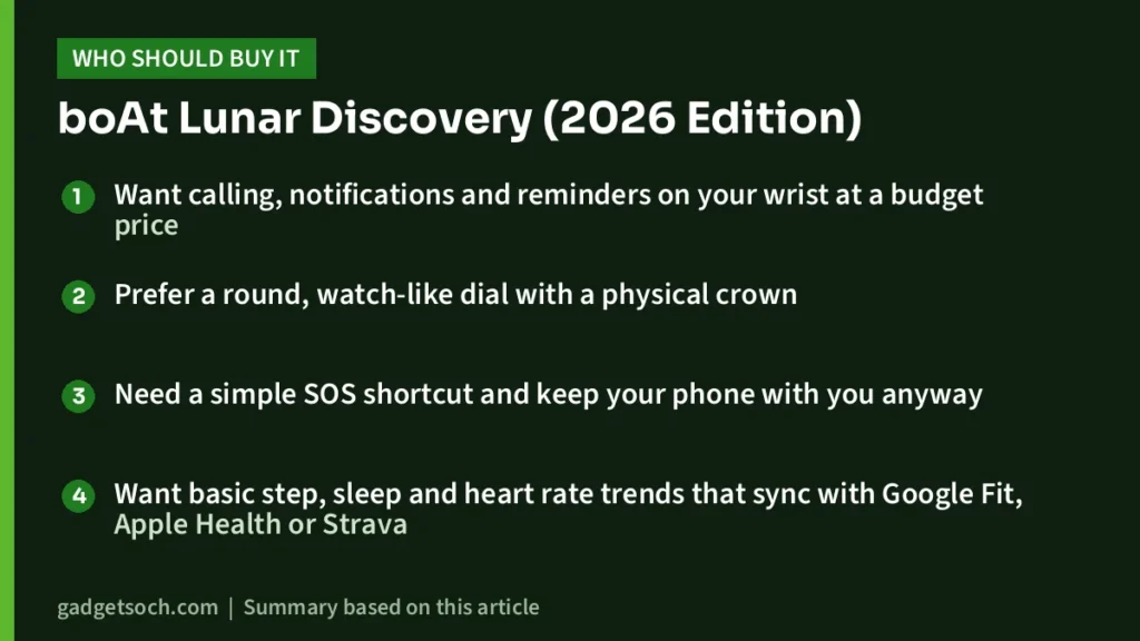 Who should buy the boAt Lunar Discovery