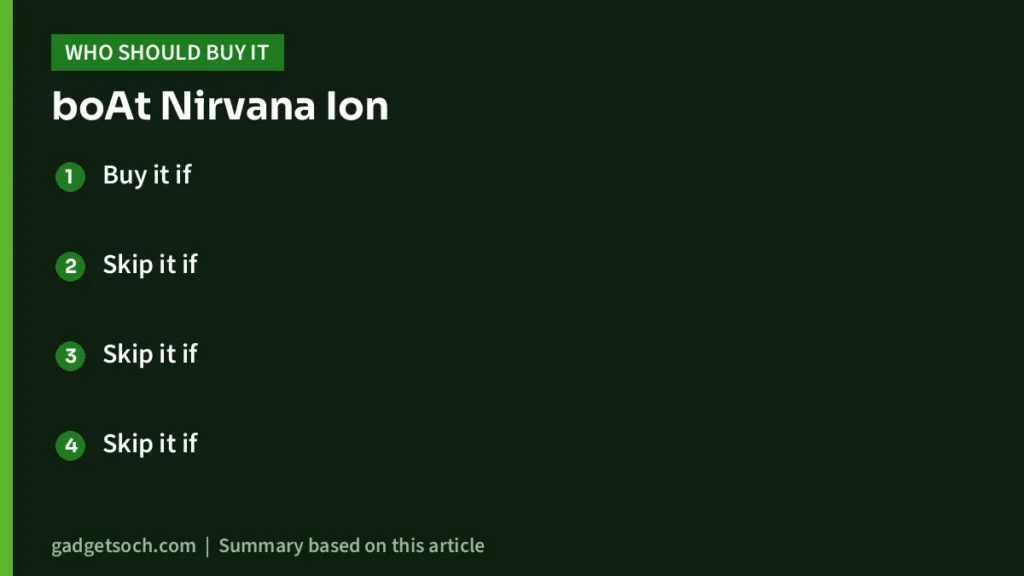 Who should buy the Nirvana Ion