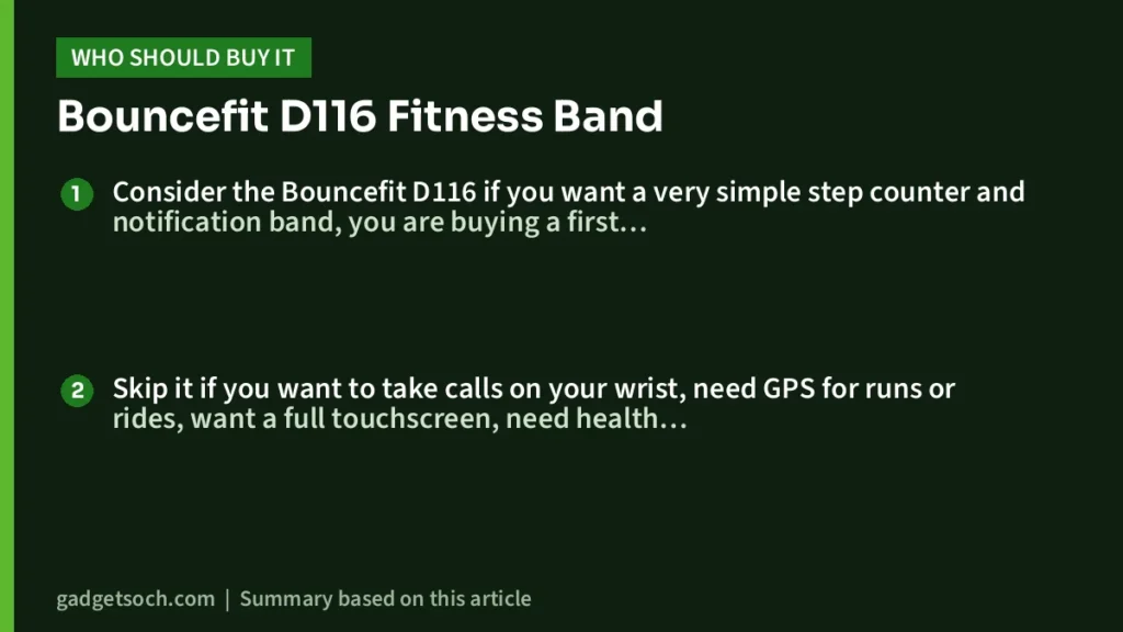 Who should buy the Bouncefit D116