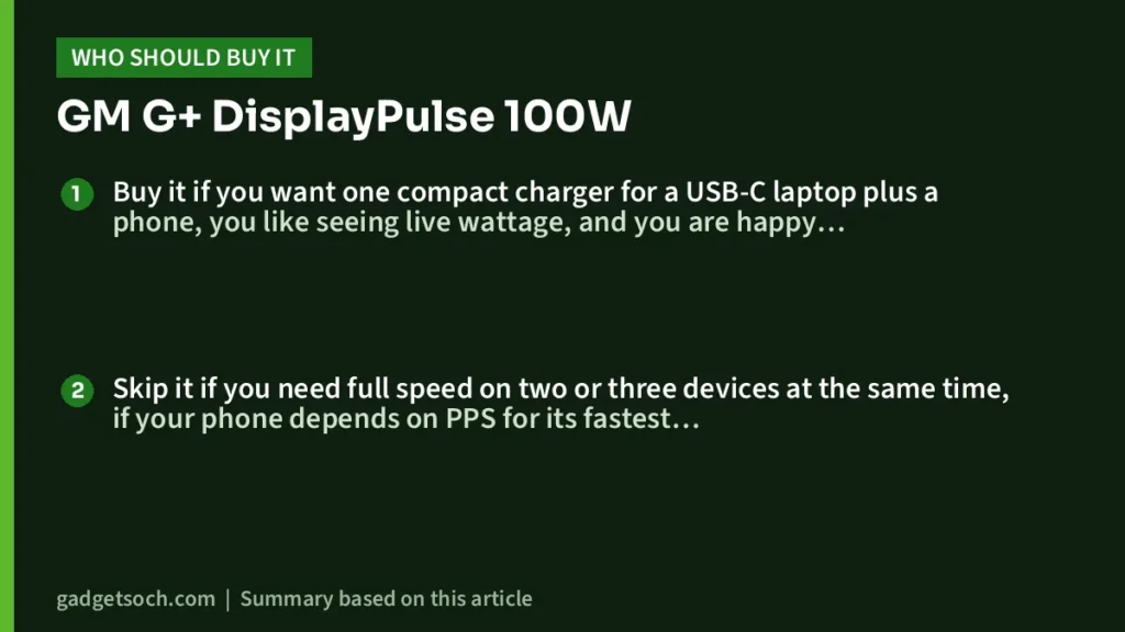 Who should buy the DisplayPulse 100W
