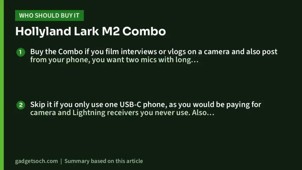 Who should buy the Lark M2