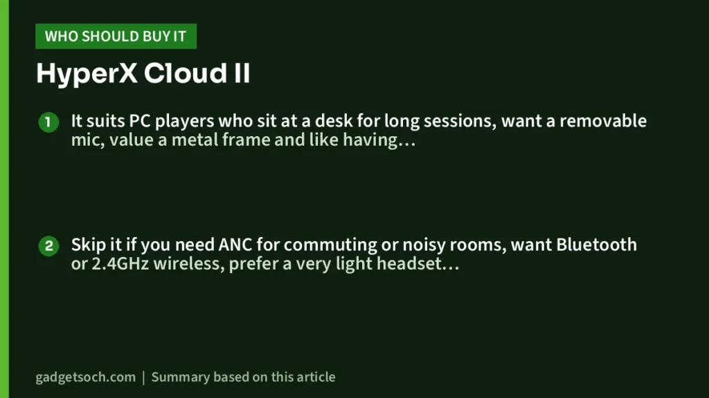 Who should buy the HyperX Cloud II