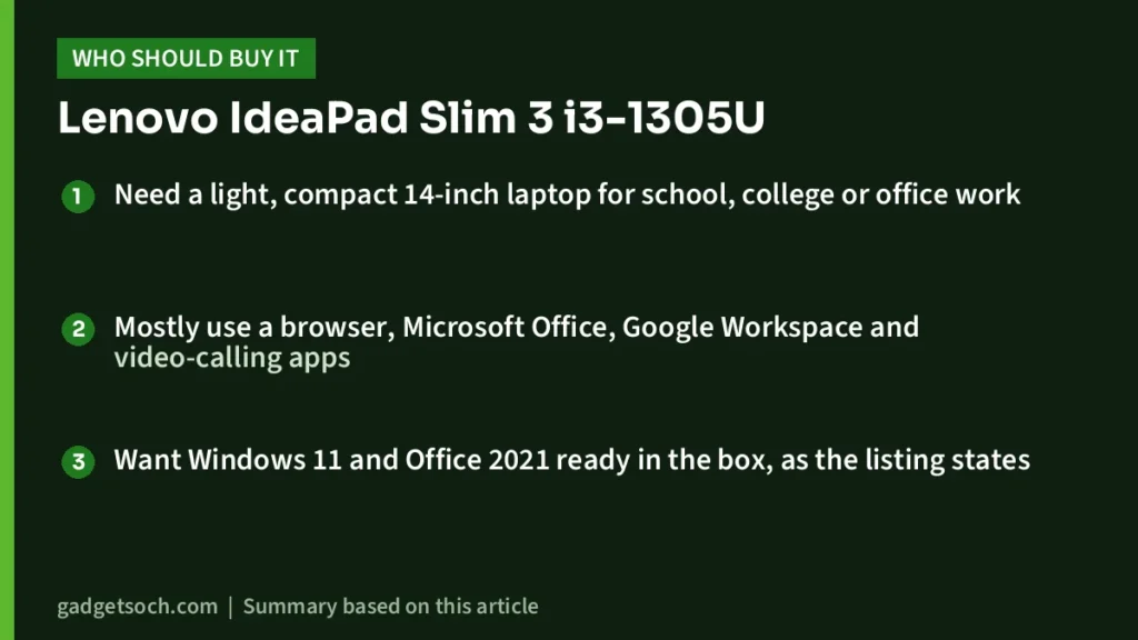 Who should buy the Lenovo IdeaPad Slim