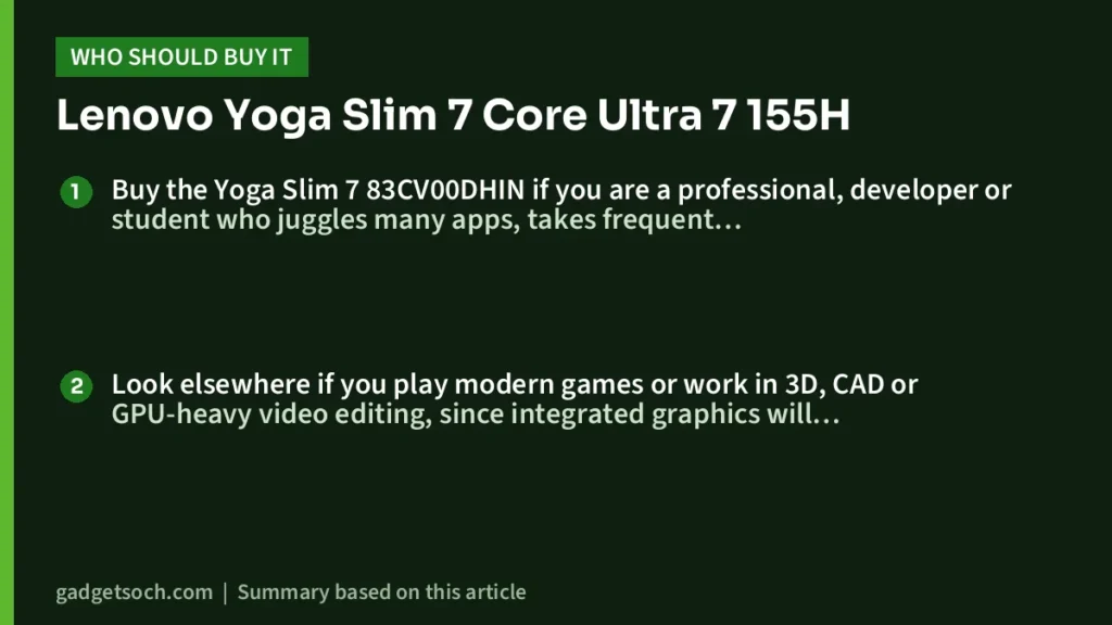 Who should buy the Lenovo Yoga Slim 7