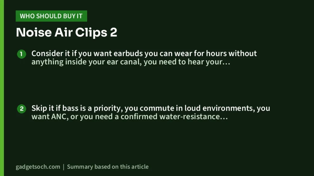 Who should buy the Noise Air Clips 2
