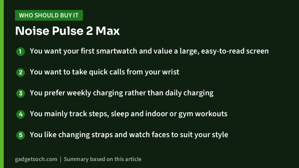 Who should buy the Noise Pulse 2 Max