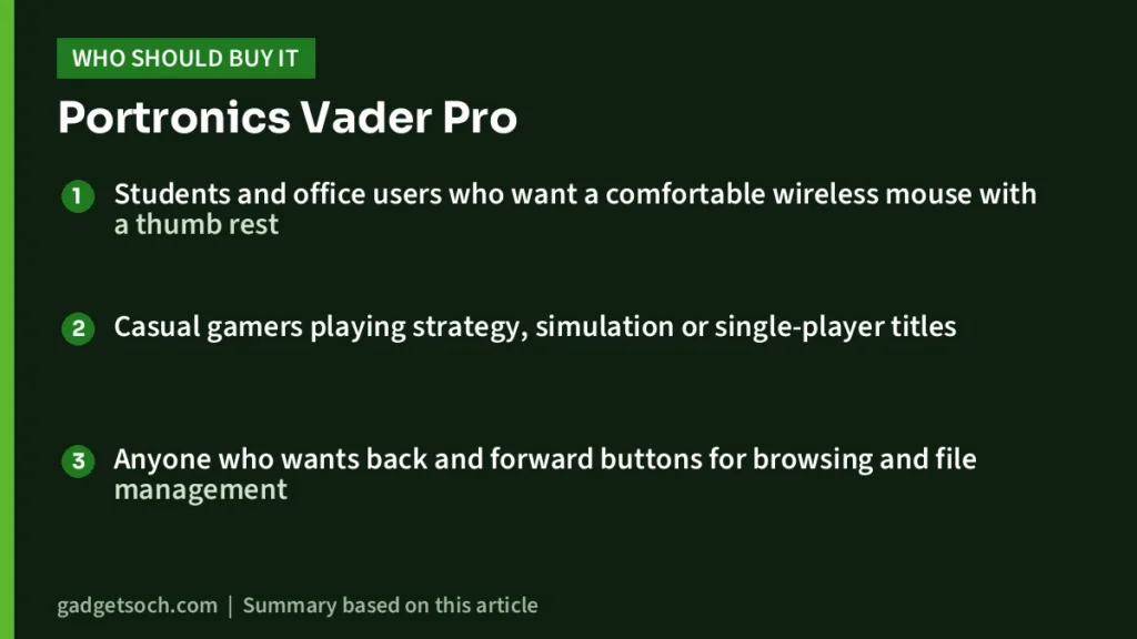 Who should buy the Vader Pro