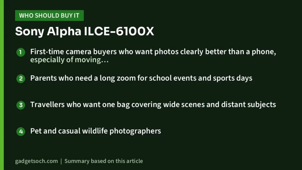 Who should buy the Sony Alpha