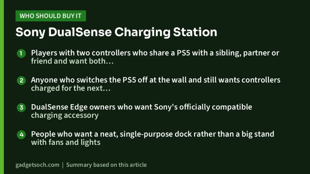 Who should buy the Sony DualSense Charging Station