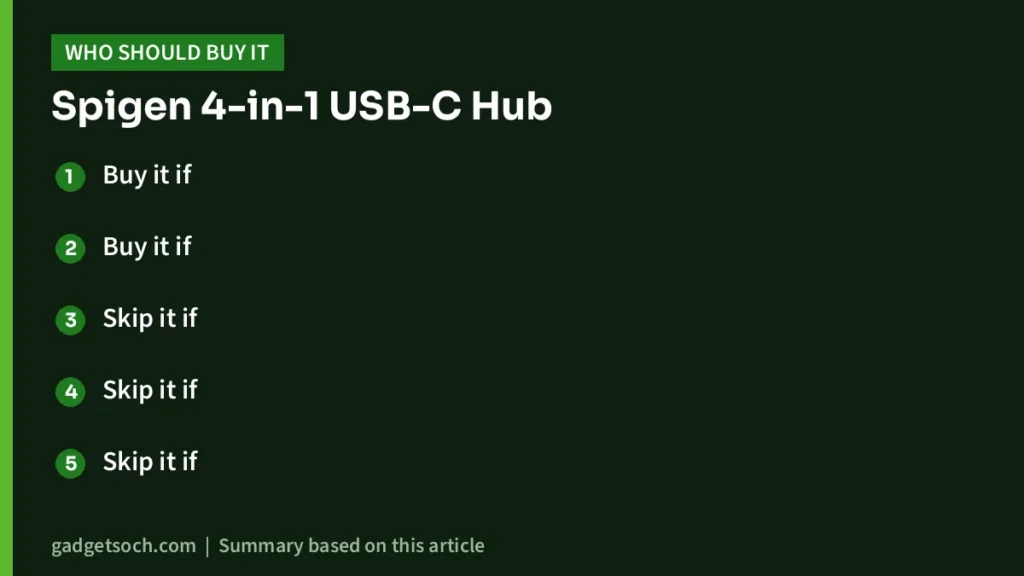 Who should buy the 4-in-1 USB-C Hub