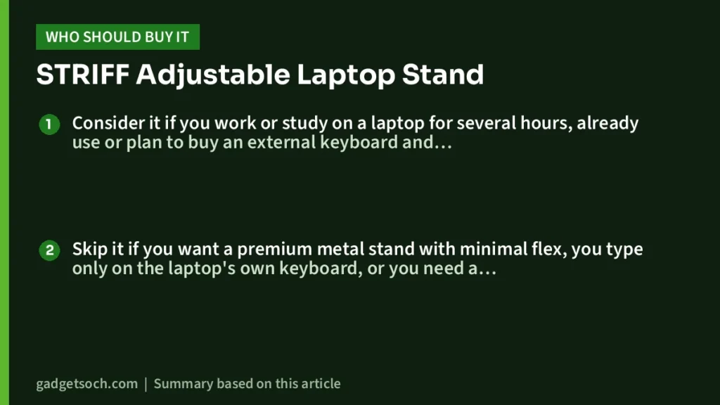 Who should buy the STRIFF Adjustable Laptop