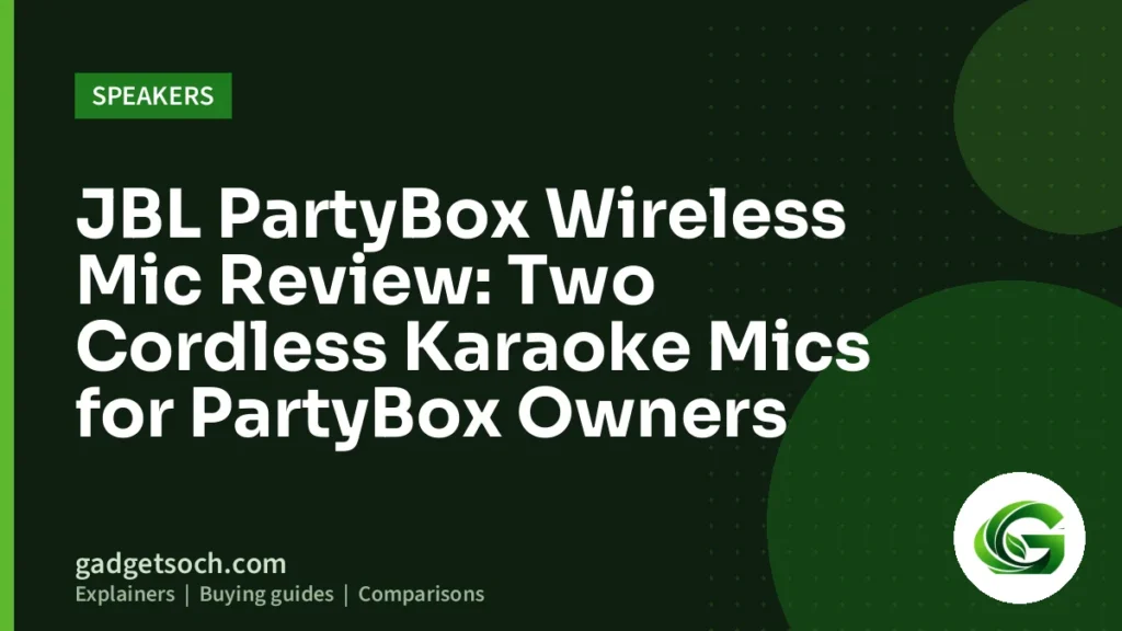 Cover graphic: JBL PartyBox Wireless Mic Review: Two Cordless Karaoke Mics for PartyBox Owners